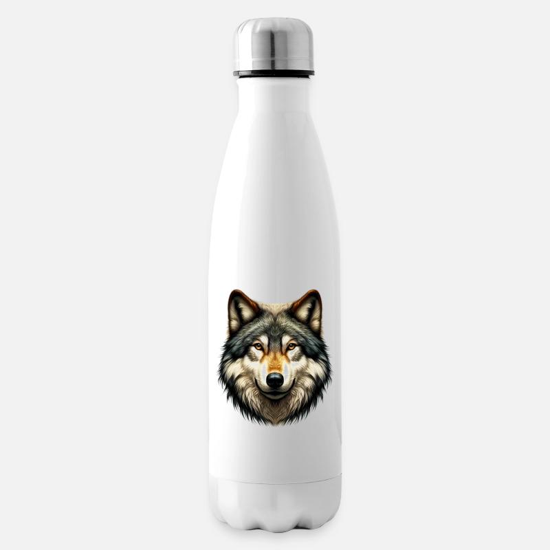 Wolf - Insulated Water Bottle - white