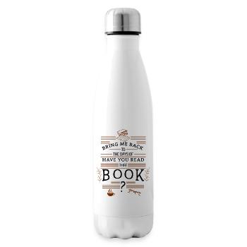 Du hast das Buch gelesen Vintage und nostalgischer Buchliebhaber - Isolierflasche - Weiß - Rechts
