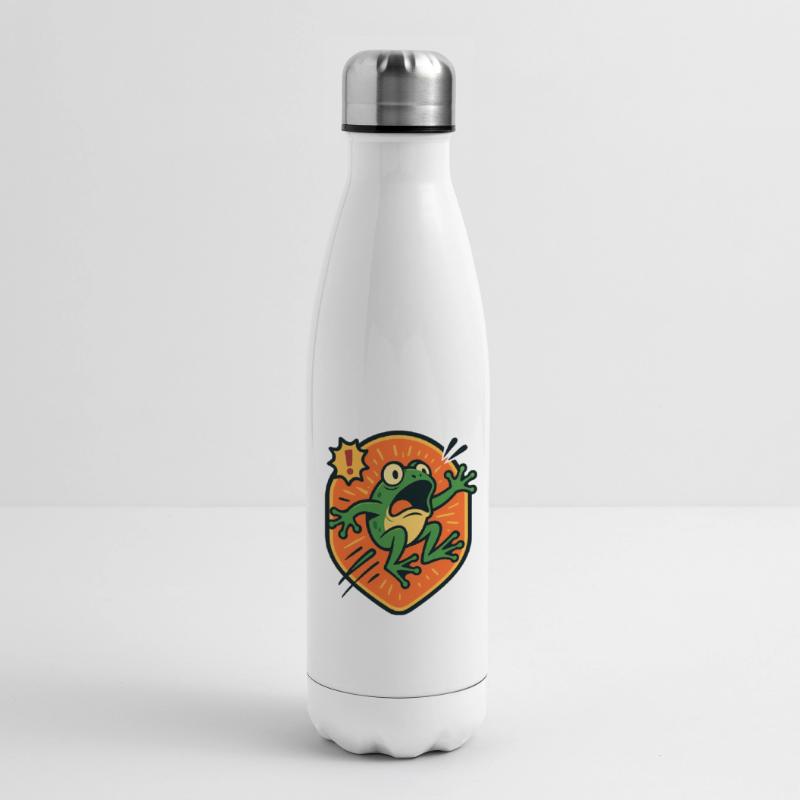 Panikfrosch-Abzeichen Isolierflasche