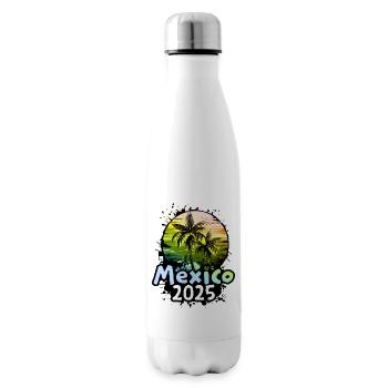 Mexico 2025 - Insulated Water Bottle - white - Right