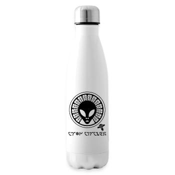 Ancient Alien Crop Circle - Insulated Water Bottle - white - Right
