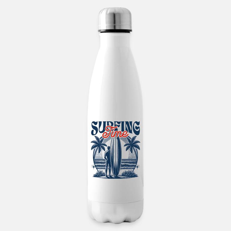 Temps de surf - Bouteille isotherme - blanc
