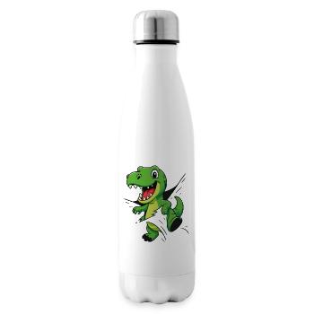 Comic Dino – For Little Explorers & Explorers - Insulated Water Bottle - white - Right