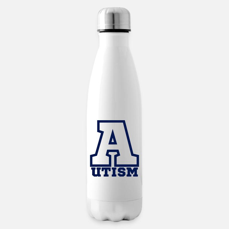 Autisme - Bouteille isotherme - blanc