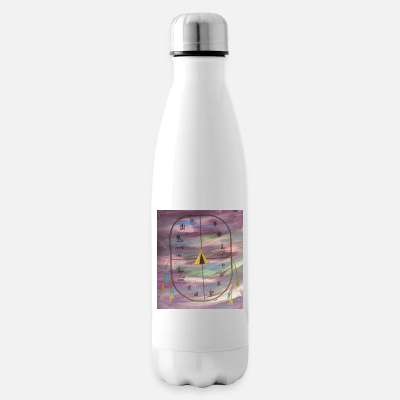 Zeremonien-Trommel - Isolierflasche - Weiß