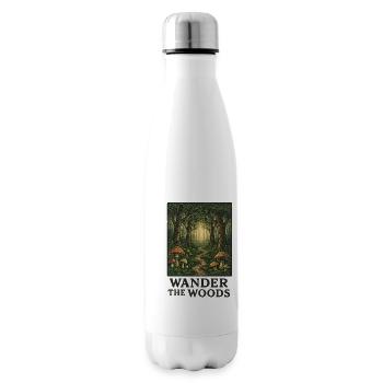 Forest path of hikers - Insulated Water Bottle - white - Right
