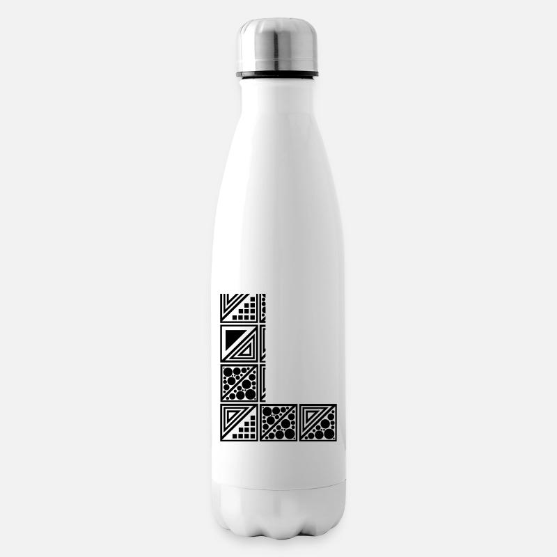 Buchstabe L - Isolierflasche - Weiß