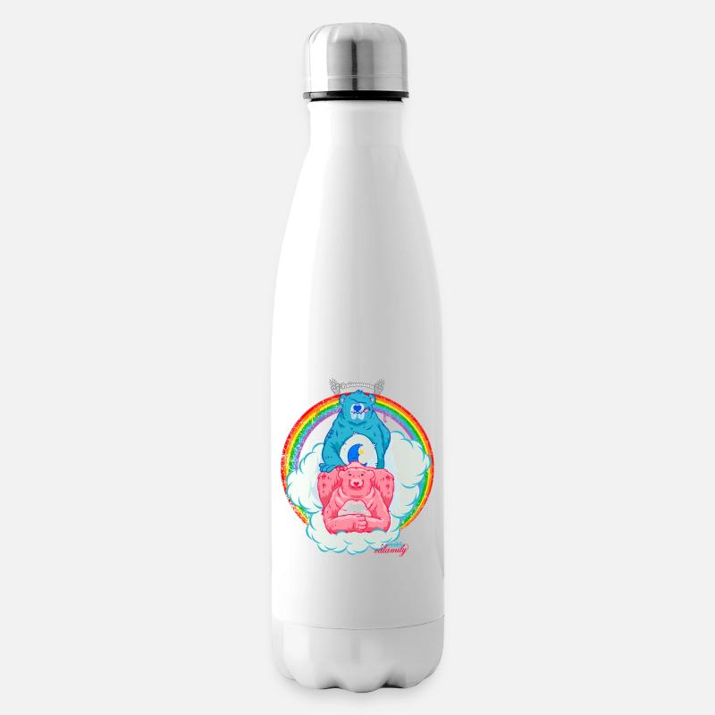 Freche Bären - Isolierflasche - Weiß