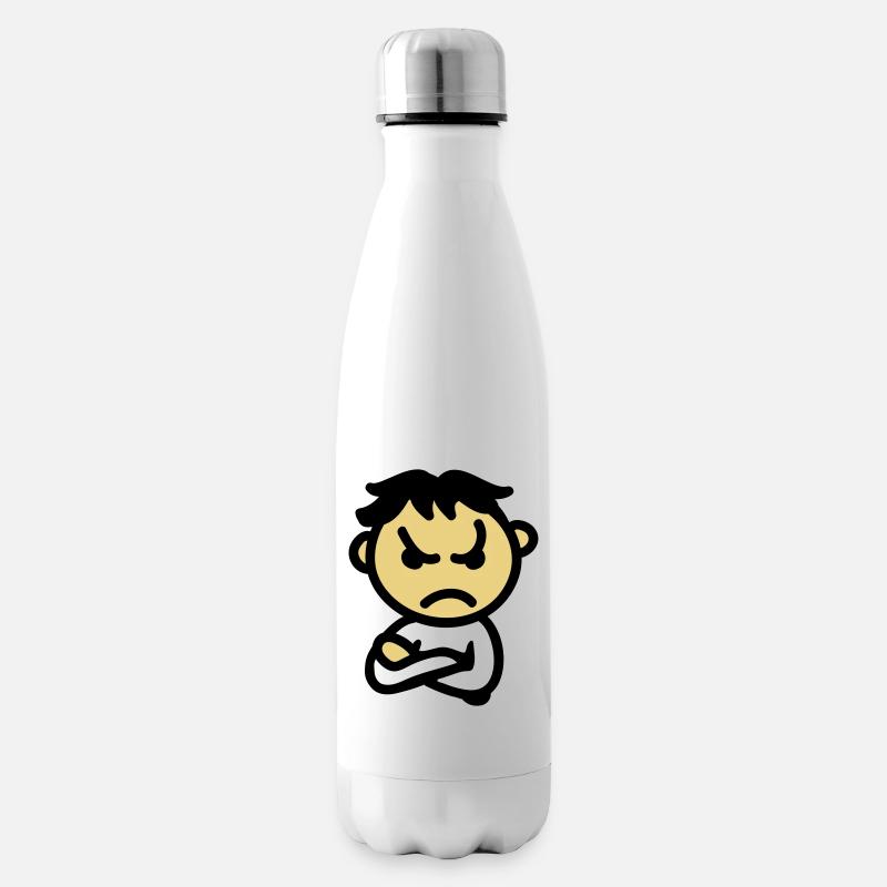 mauvaise humeur - Bouteille isotherme - blanc