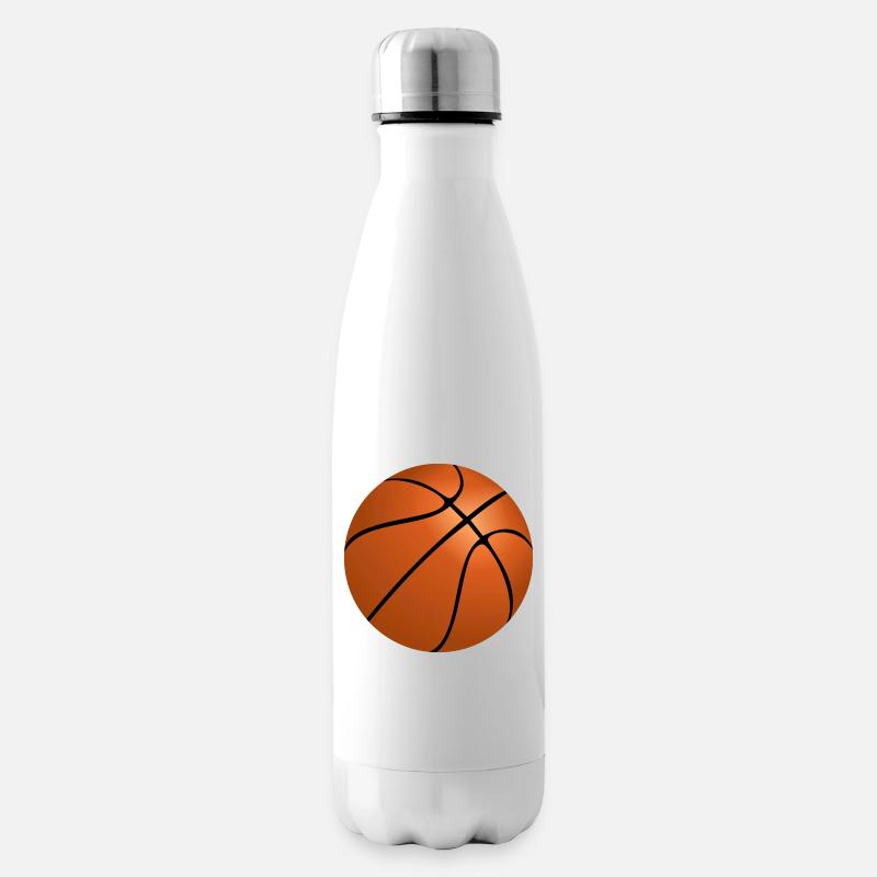 Basket-ball - Bouteille isotherme - blanc