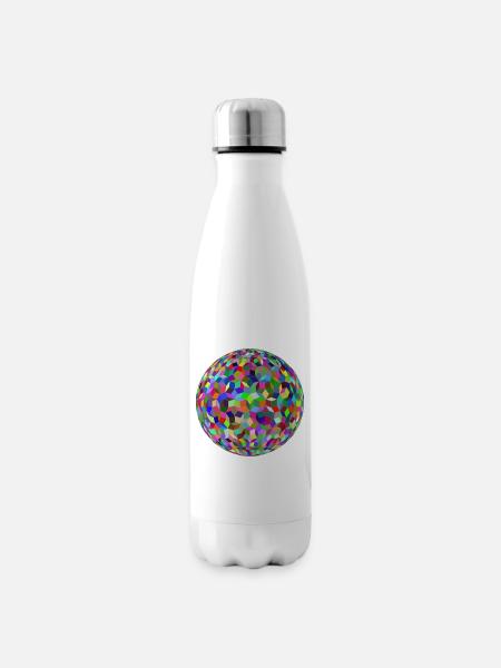 Discokugel - Isolierflasche - Weiß