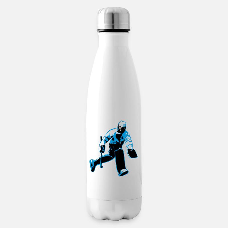 Torwart - Isolierflasche - Weiß