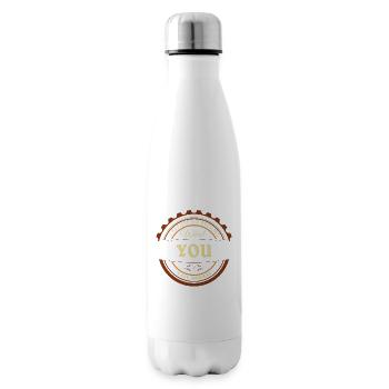 individuel sort jeu de mot cadeau super cool - Bouteille isotherme - blanc - Droite