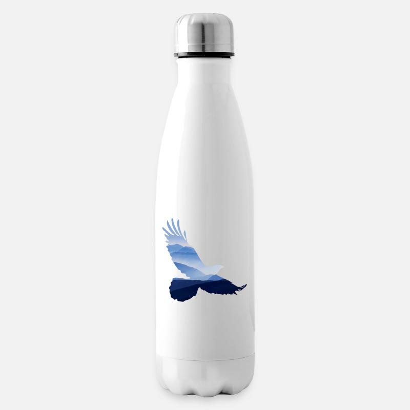 ADLER Motiv Design Geschenkidee Geburtstag Style - Isolierflasche - Weiß