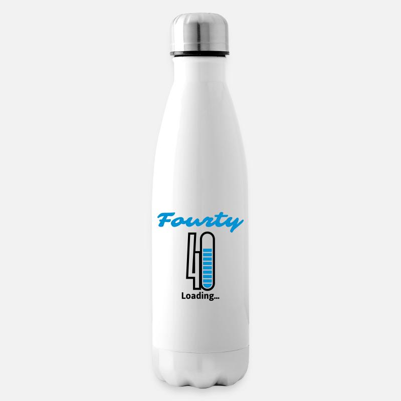 Fourty Loading ... - Insulated Water Bottle - white