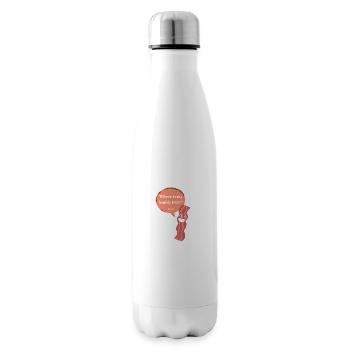 Bacon / EGG / Design / Baconstripes - Isolierflasche - Weiß - Rechts