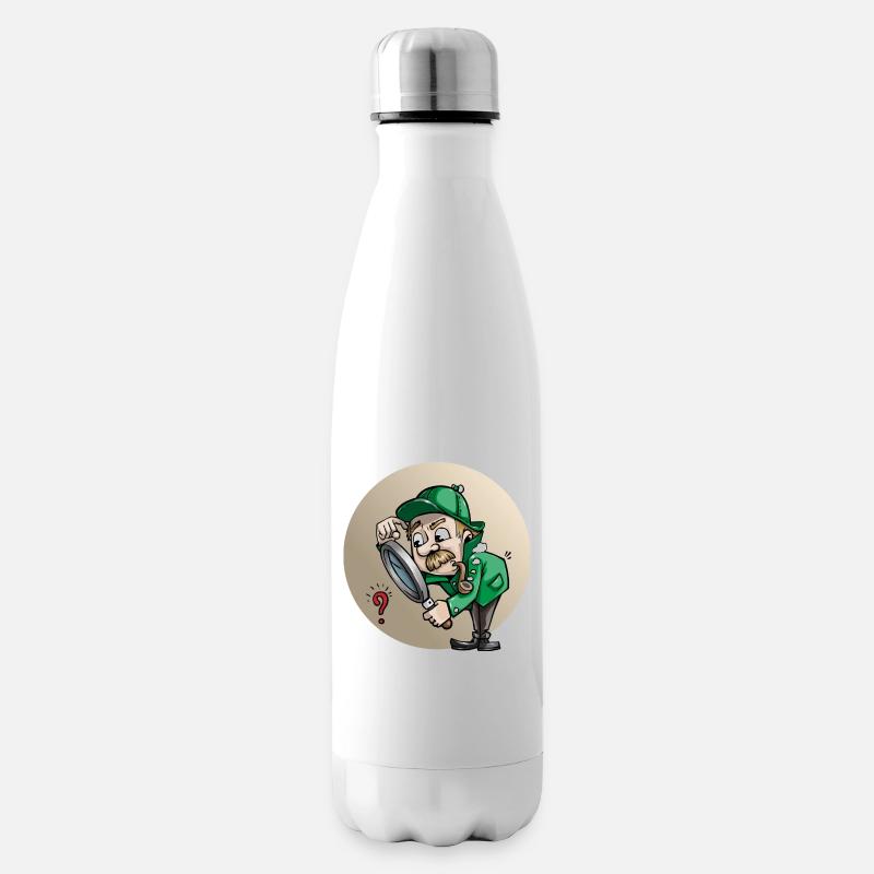 Detectiv - Isolierflasche - Weiß
