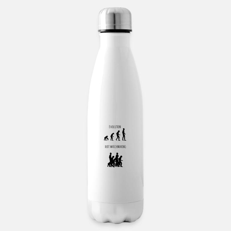 Evolution of Man Riot - Isolierflasche - Weiß