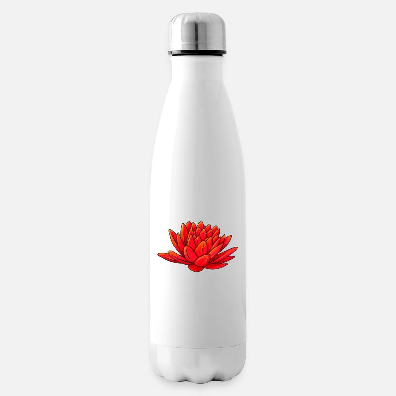 lotus - Bouteille isotherme - blanc