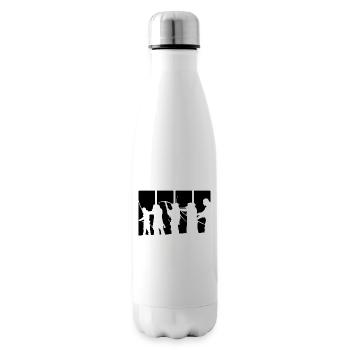 Archery bow sport bow crossbow gift - Insulated Water Bottle - white - Right