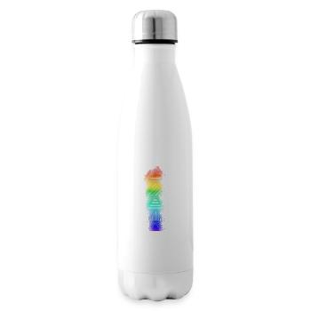 Neon Dreick Colorful - Insulated Water Bottle - white - Right