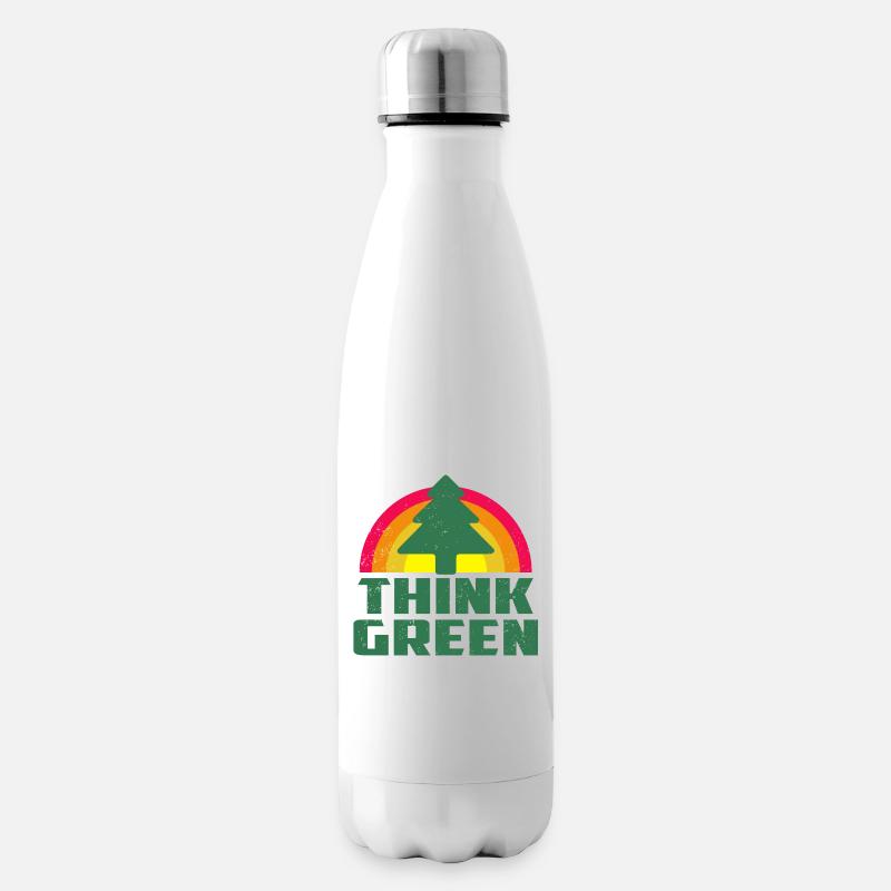 Tee-shirt Cool Think Green - Bouteille isotherme - blanc