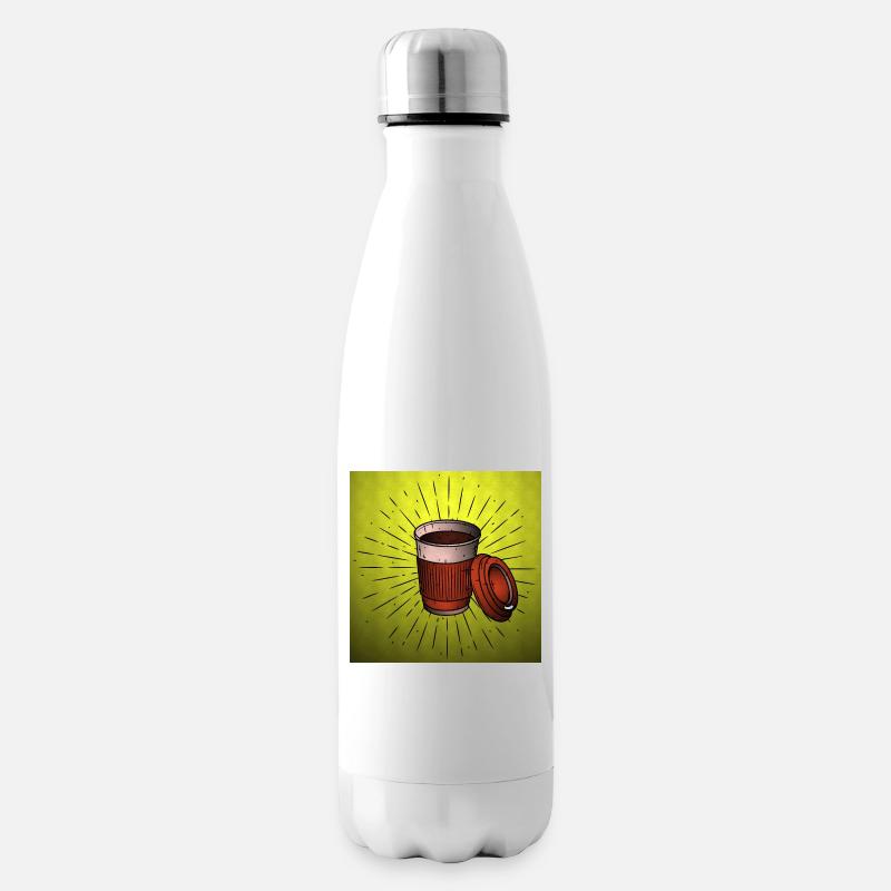 coffee - Insulated Water Bottle - white