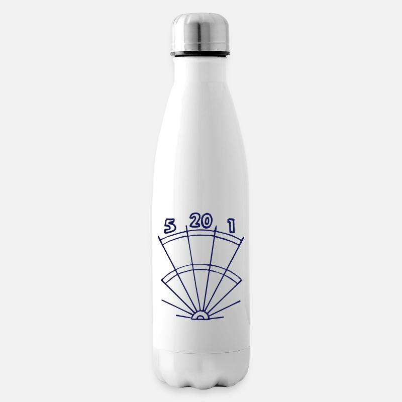 Dartboard Tops (ID: 010004) - Isolierflasche - Weiß