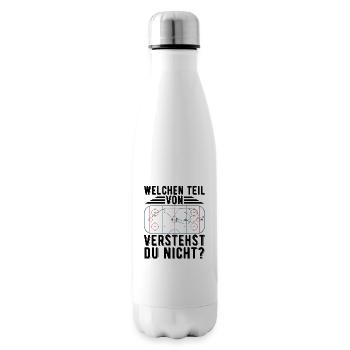 Eishockey | Sport Eishockey Maske Geschenkideen - Isolierflasche - Weiß - Rechts