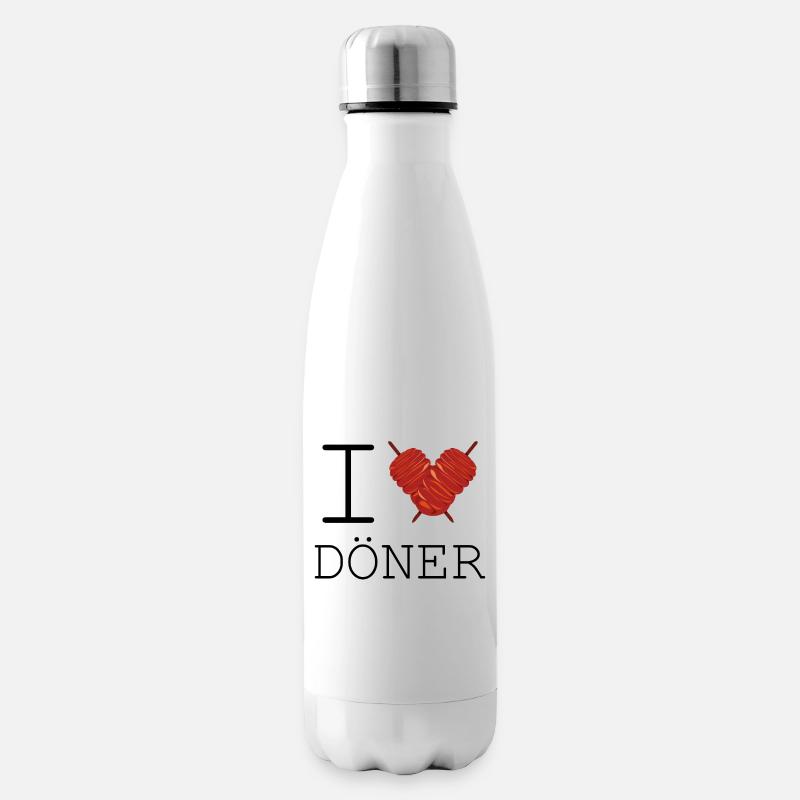 Döner Kebab - Isolierflasche - Weiß