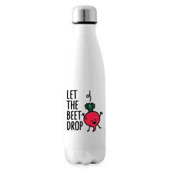 Let the beet drop - Insulated Water Bottle - white - Right