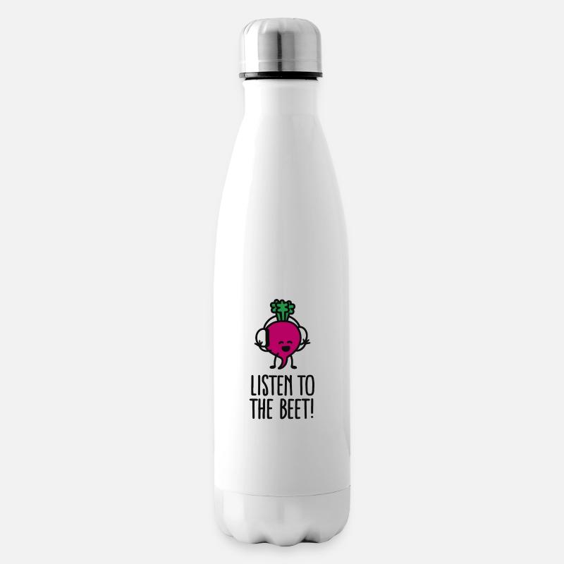 Listen to the beet - Bouteille isotherme - blanc