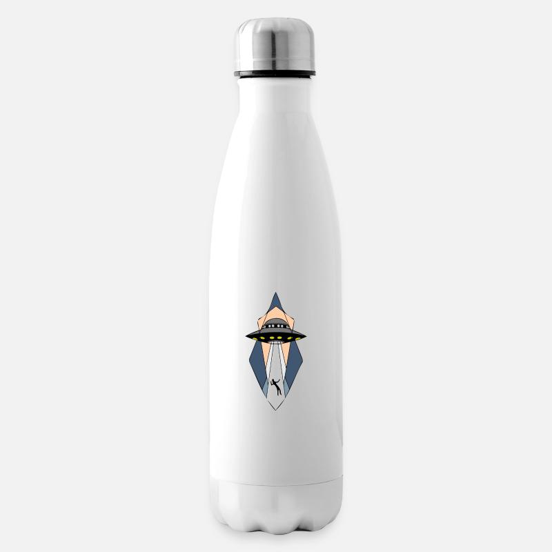 UFO Alien Spaceship - Extra-terrestre Cool - Bouteille isotherme - blanc