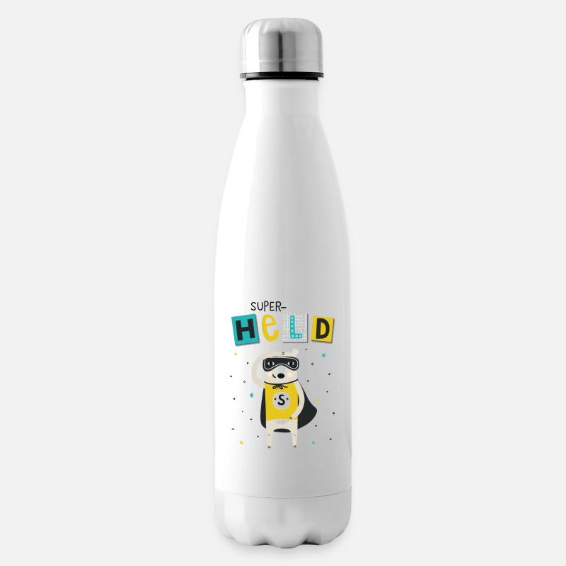 superheld - Isolierflasche - Weiß