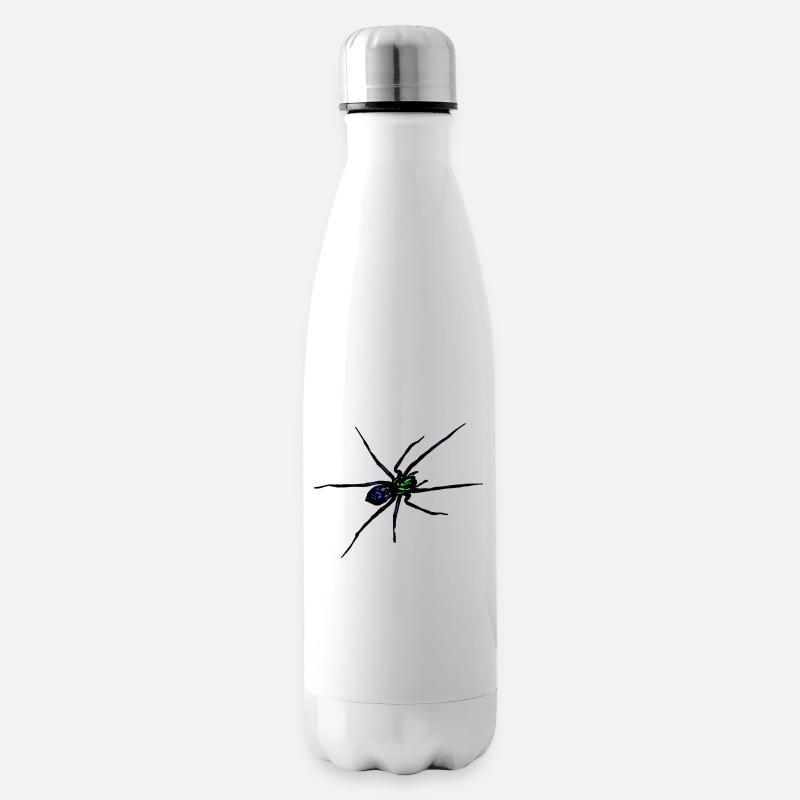 Spinne - Isolierflasche - Weiß