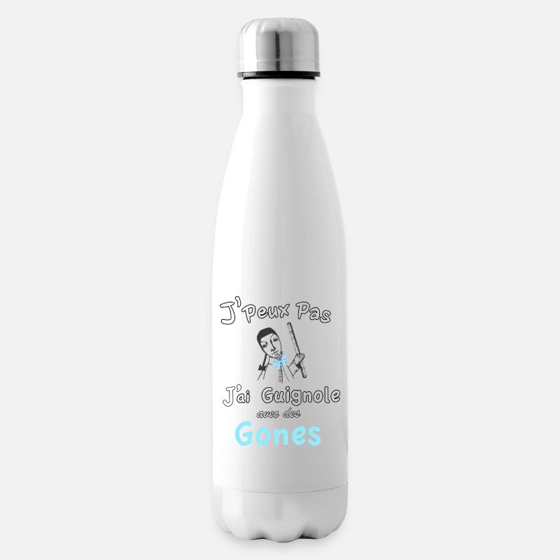 J'peu pas j''ai guignole - Bouteille isotherme - blanc