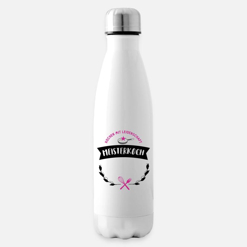 koch sternekoch individualisierbar geschenk bester - Isolierflasche - Weiß