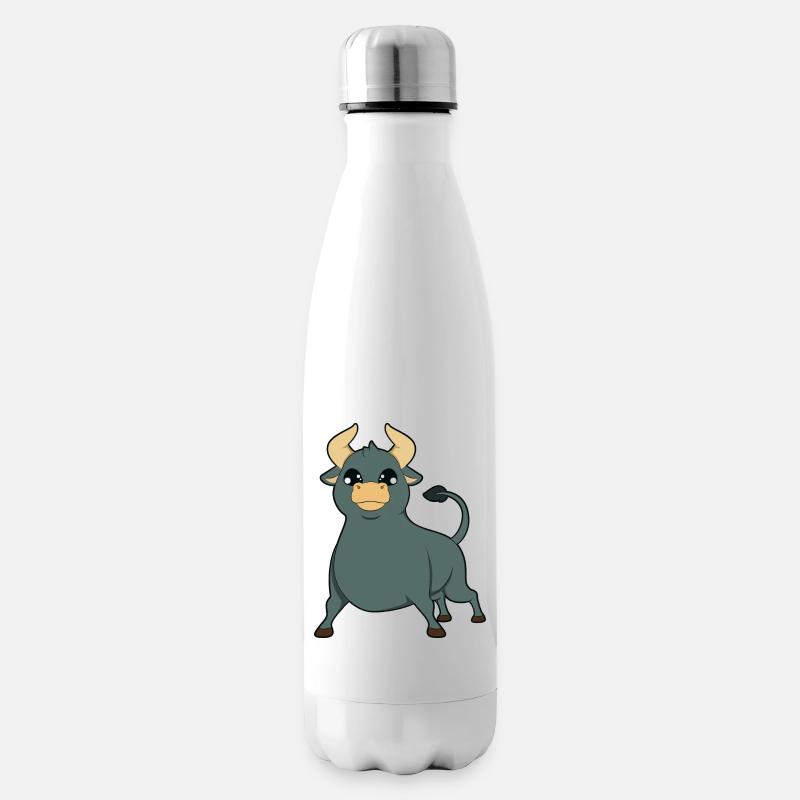 Taureau taureau - Bouteille isotherme - blanc