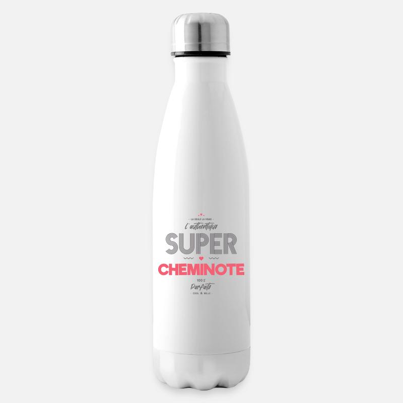 L authentique super cheminote - Bouteille isotherme - blanc