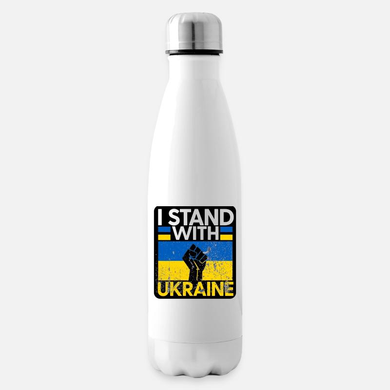 Ukraine - Isolierflasche - Weiß