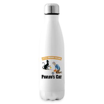 Pawlows Katze wenig bekannt Versagen Lustige Psychologie - Isolierflasche - Weiß - Rechts