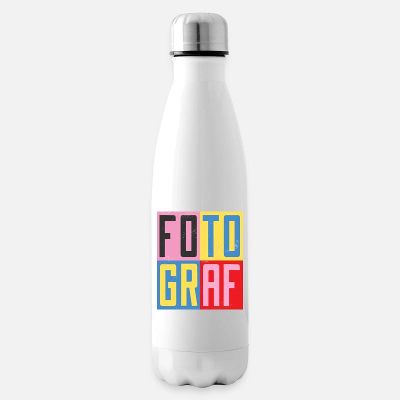 Fotograf Design - Isolierflasche - Weiß