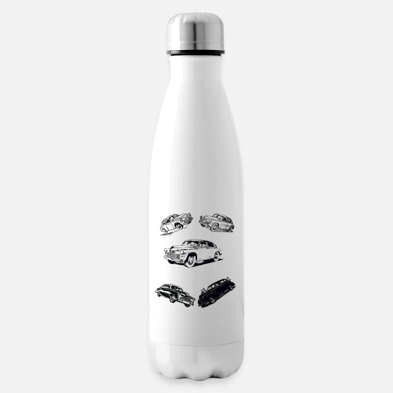 Auto Shirt - Isolierflasche - Weiß