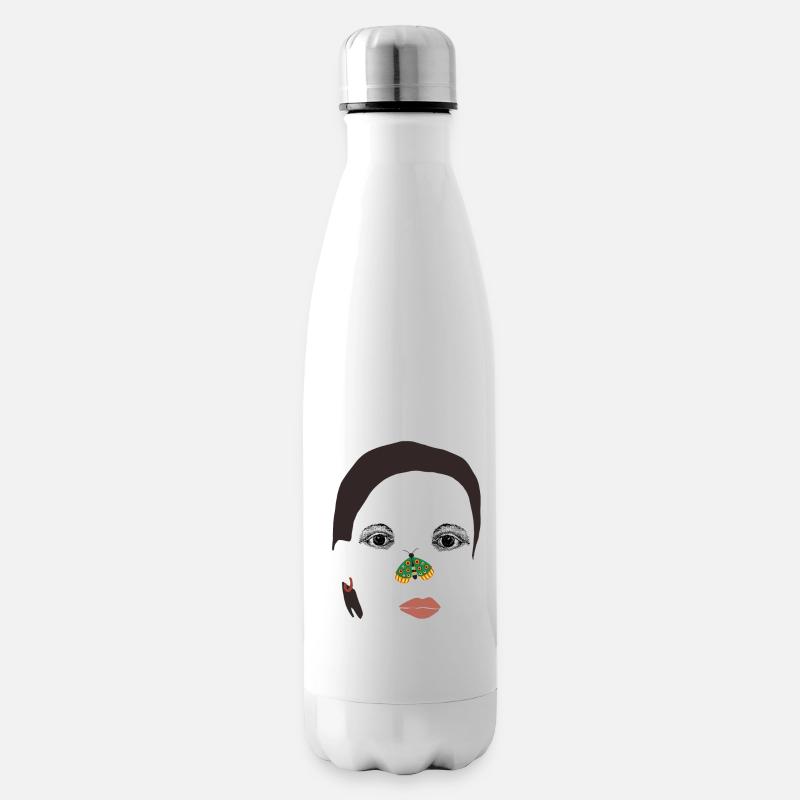 Moderne Kunst / Freestyle - Isolierflasche - Weiß