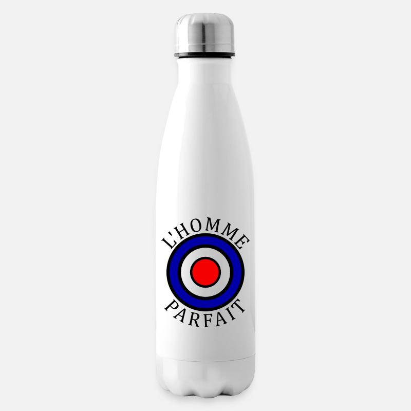 L'homme parfait Cible - Bouteille isotherme - blanc