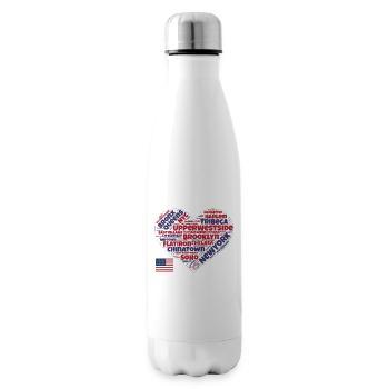 New York - Isolierflasche - Weiß - Rechts