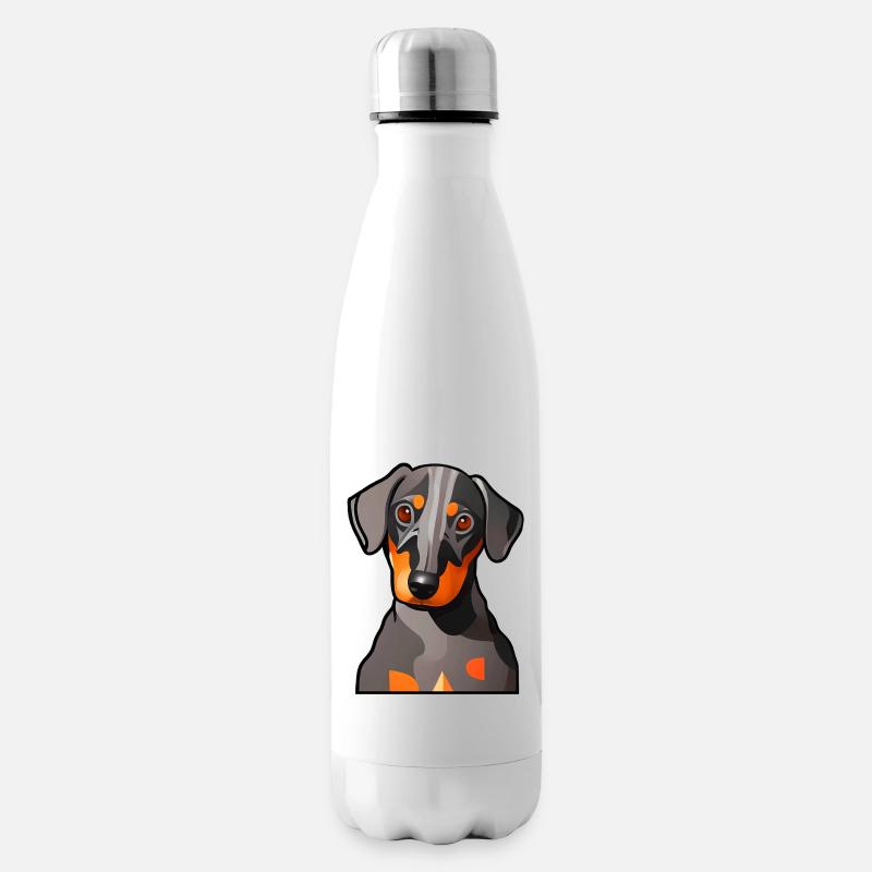 Motif graphique Dachshund Design - Bouteille isotherme - blanc