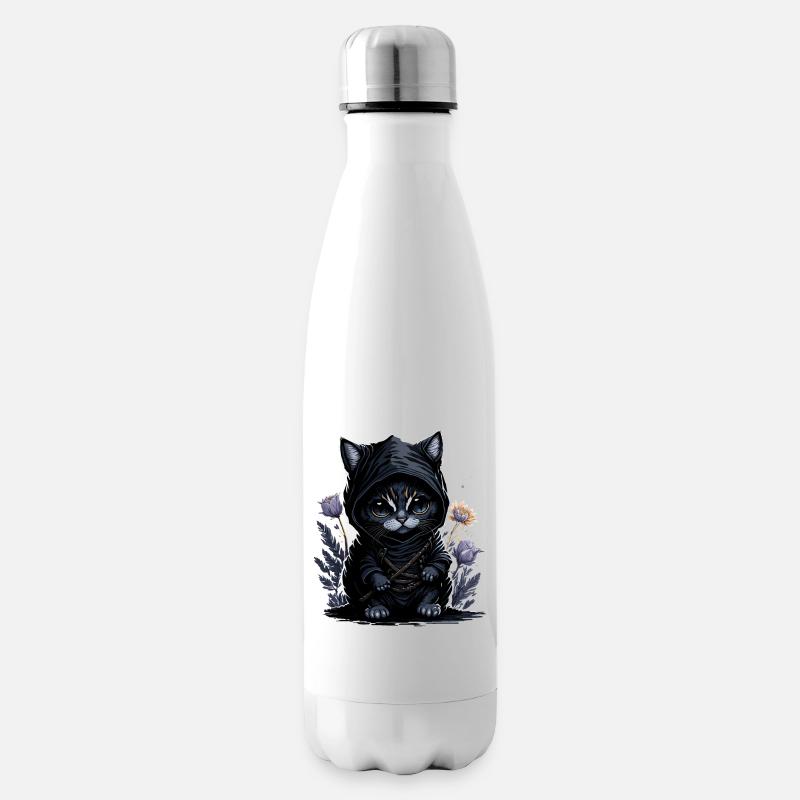 Sentez-vous épique avec le chat ninja - Bouteille isotherme - blanc