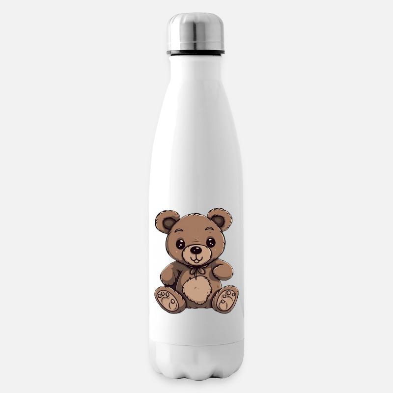Teddy-Blüten - Isolierflasche - Weiß