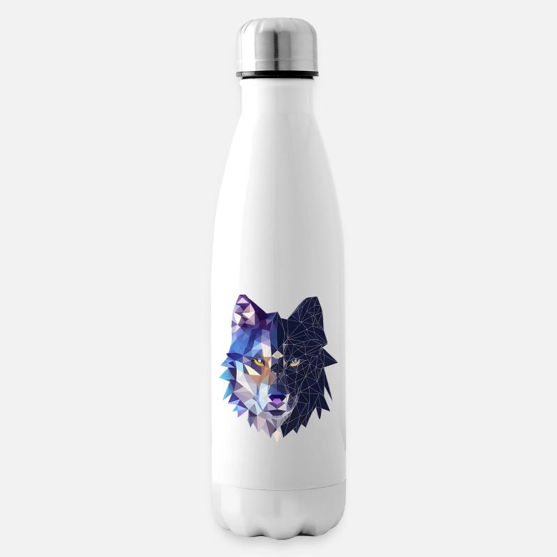 Wolf - Isolierflasche - Weiß